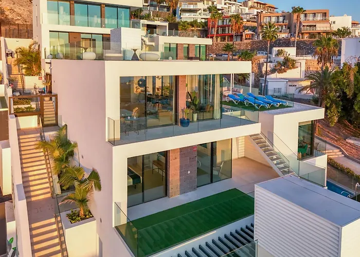 ヴィラ 200m New A With Private, Heated Pool And Amazing Ocean View アデヘ