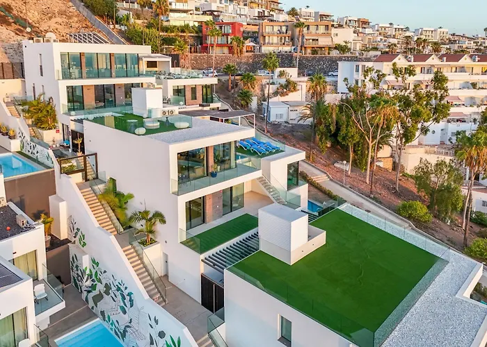 ヴィラ 200m New A With Private, Heated Pool And Amazing Ocean View アデヘ